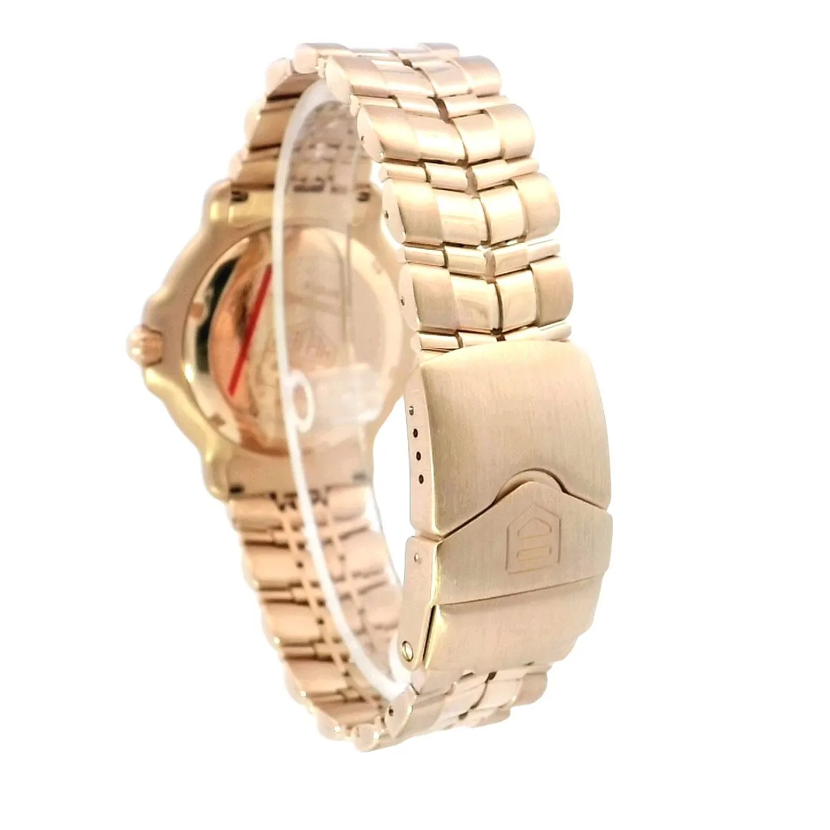 TAG Heuer Chronometer Yellow Gold 39mm Champagne Diamond Dial Watch | Ref# WH514