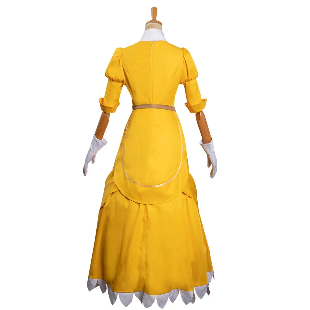 Tarzan Jane Cosplay Costume Yellow Dress Outfits Halloween Carnival Suit