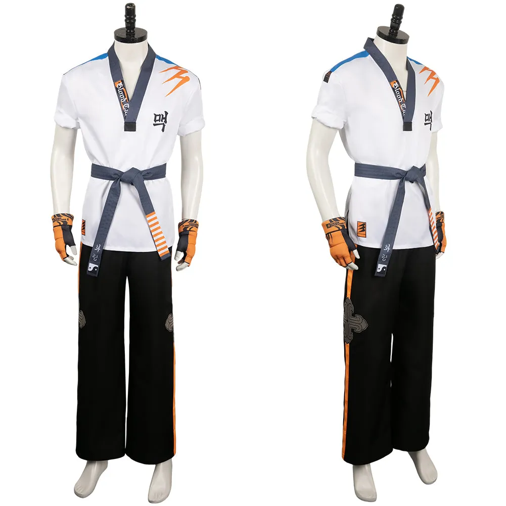Tekken8 Hwoarang Cosplay Costume Outfits Halloween Carnival Suit