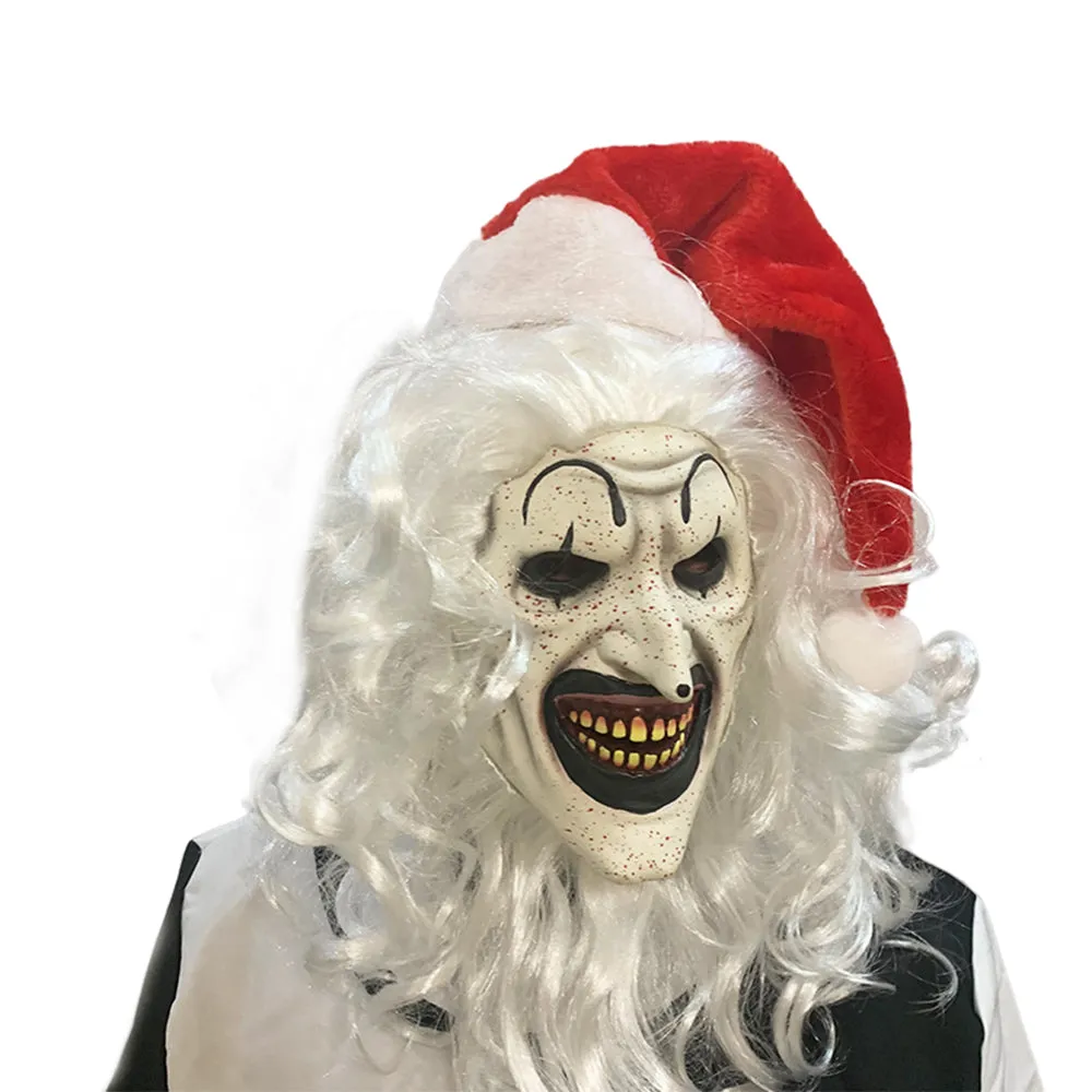 Terrifier 3 2024 Movie The Clown Mask Cosplay Latex Masks Helmet Halloween Party Props