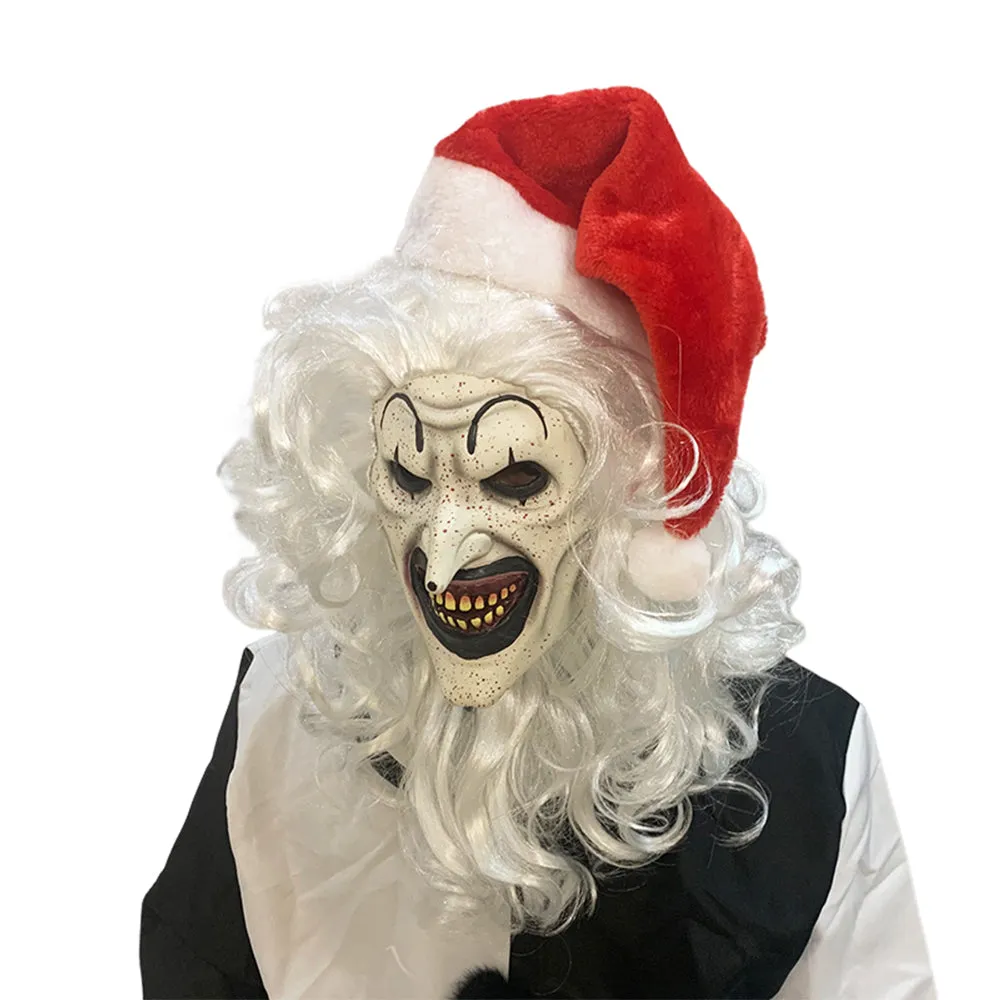 Terrifier 3 2024 Movie The Clown Mask Cosplay Latex Masks Helmet Halloween Party Props