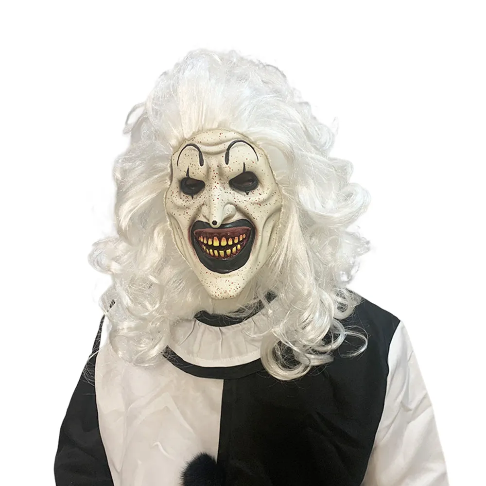 Terrifier 3 2024 Movie The Clown Mask Cosplay Latex Masks Helmet Halloween Party Props