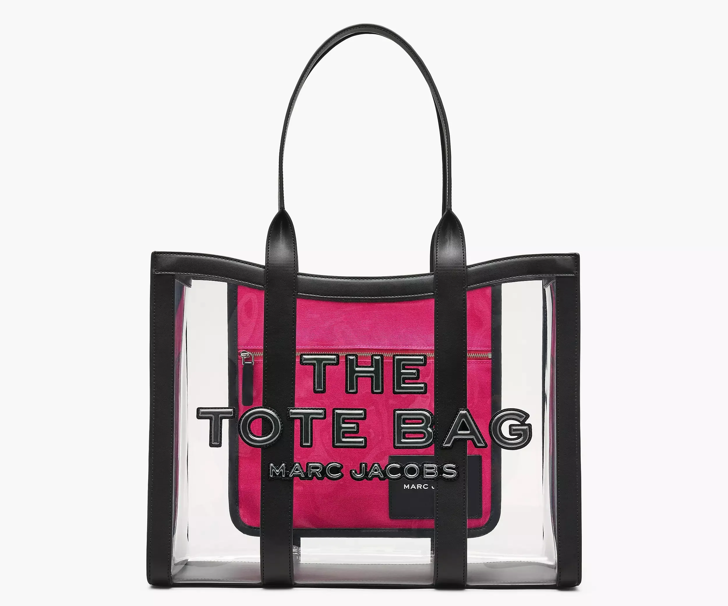The Clear Large Tote Bag - Black
