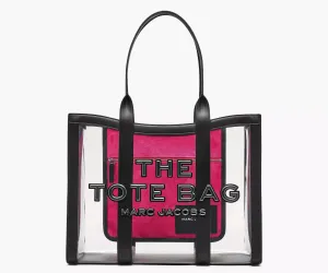 The Clear Large Tote Bag - Black