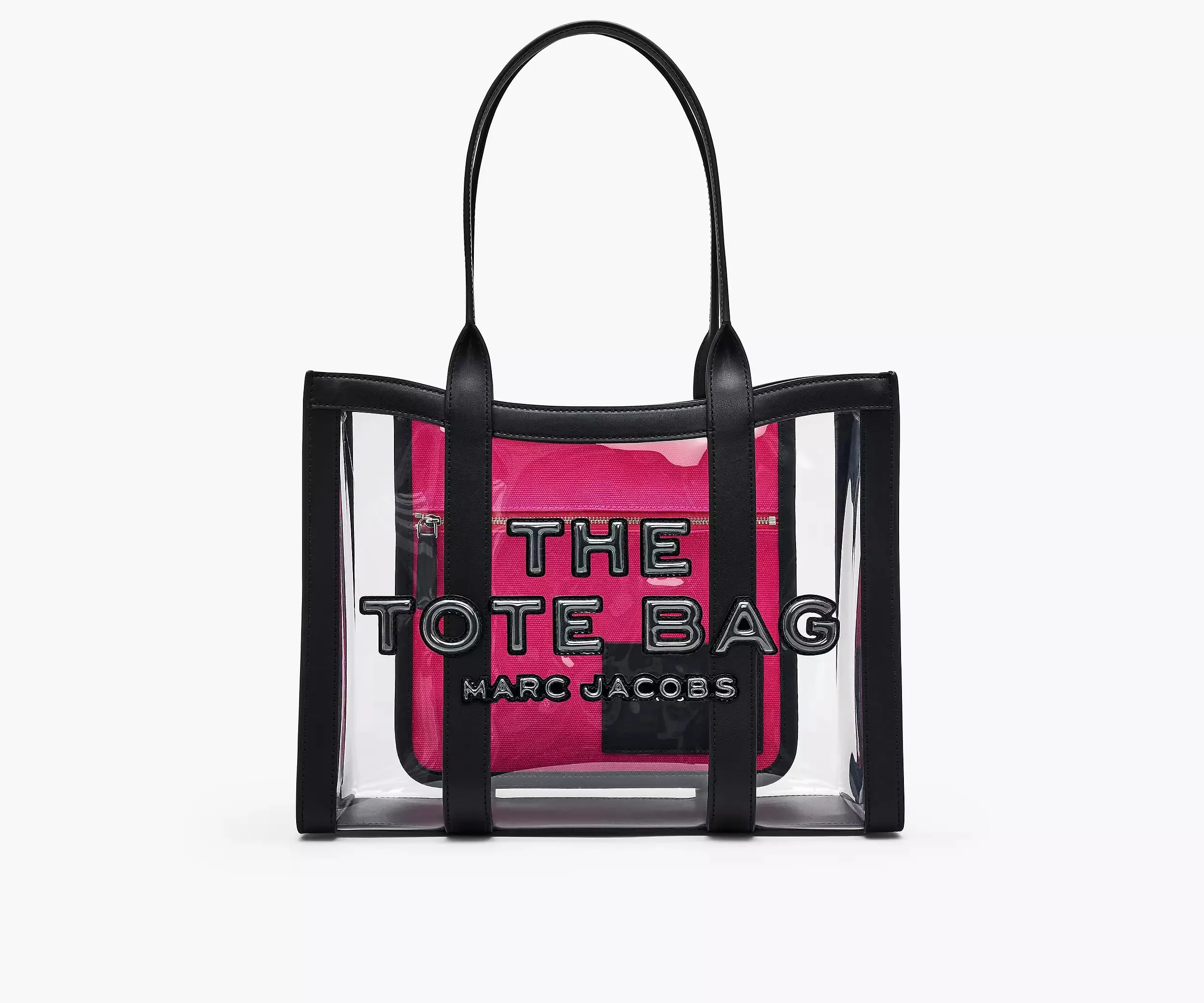 The Clear Medium Tote Bag - Black