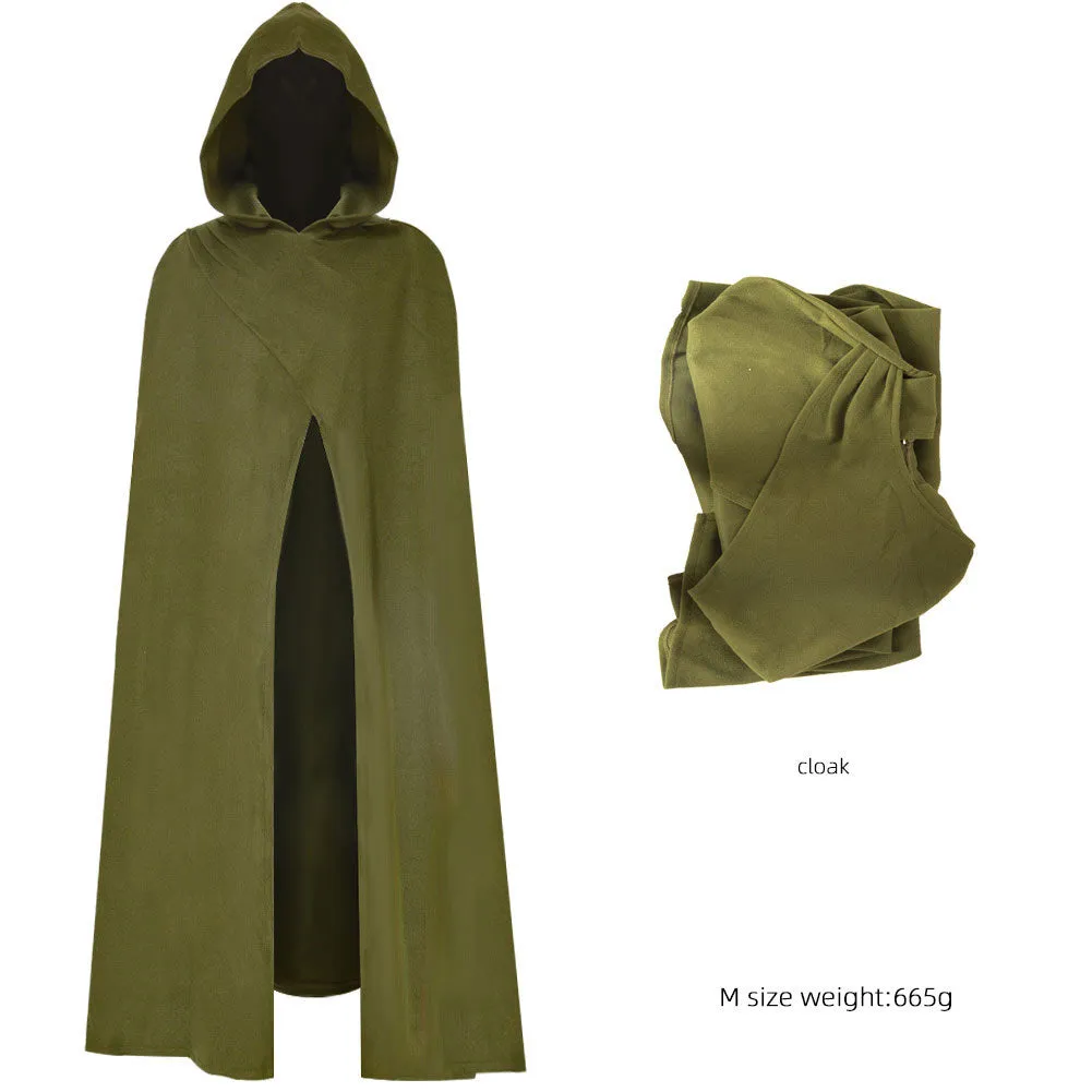 The Hobbit Medieval Elf King Cloak Battle Cloak Cosplay Costume Outfits Halloween Carnival Suit