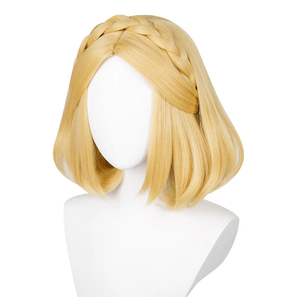 The Legend of Zelda: Tears of the Kingdom Zelda Princess Cosplay Short Wig Carnival Halloween Props