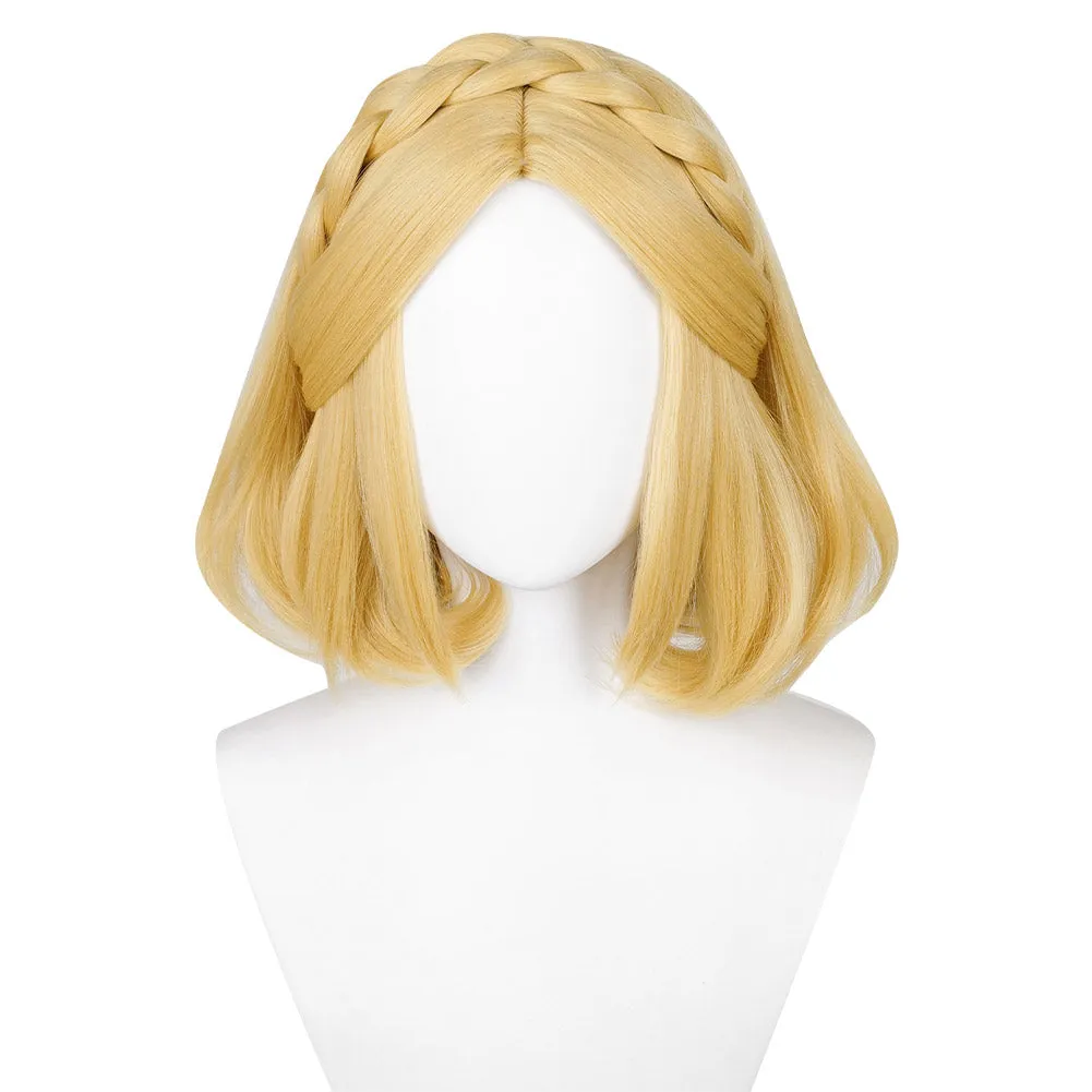 The Legend of Zelda: Tears of the Kingdom Zelda Princess Cosplay Short Wig Carnival Halloween Props
