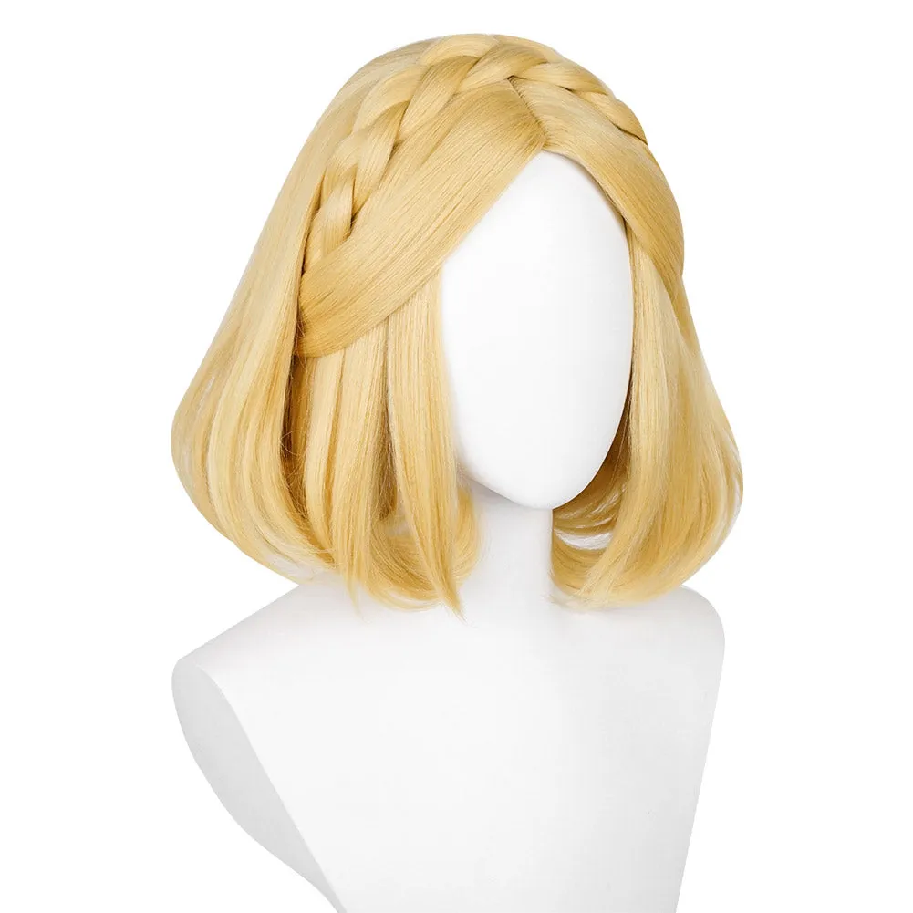 The Legend of Zelda: Tears of the Kingdom Zelda Princess Cosplay Short Wig Carnival Halloween Props