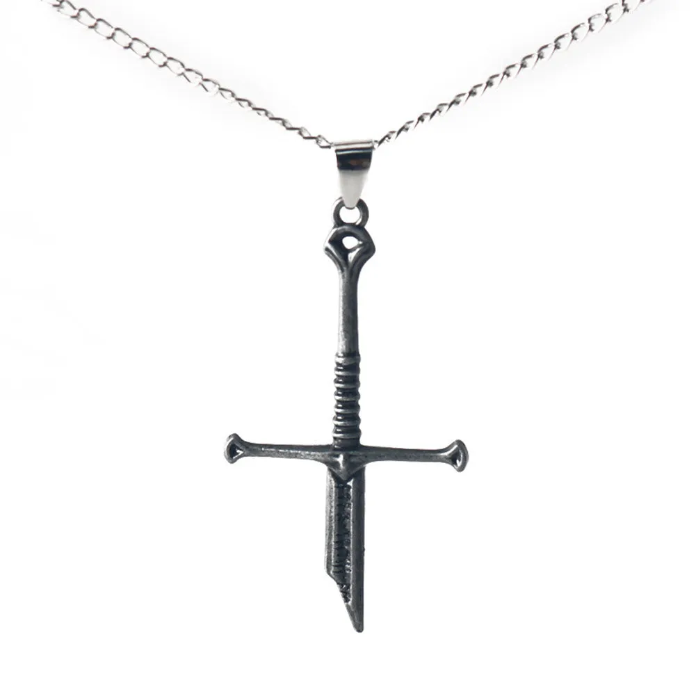 The Lord of the Rings Aragorn Holy Sword Broken Sword Necklace Pendant Accessories Props