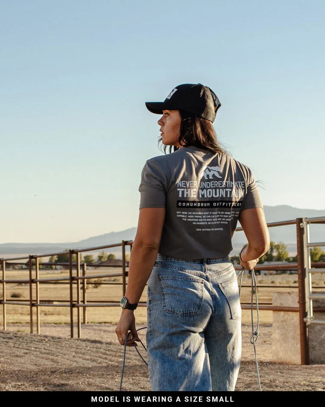 The Mountain Premium Short Sleeve - Metal Grey