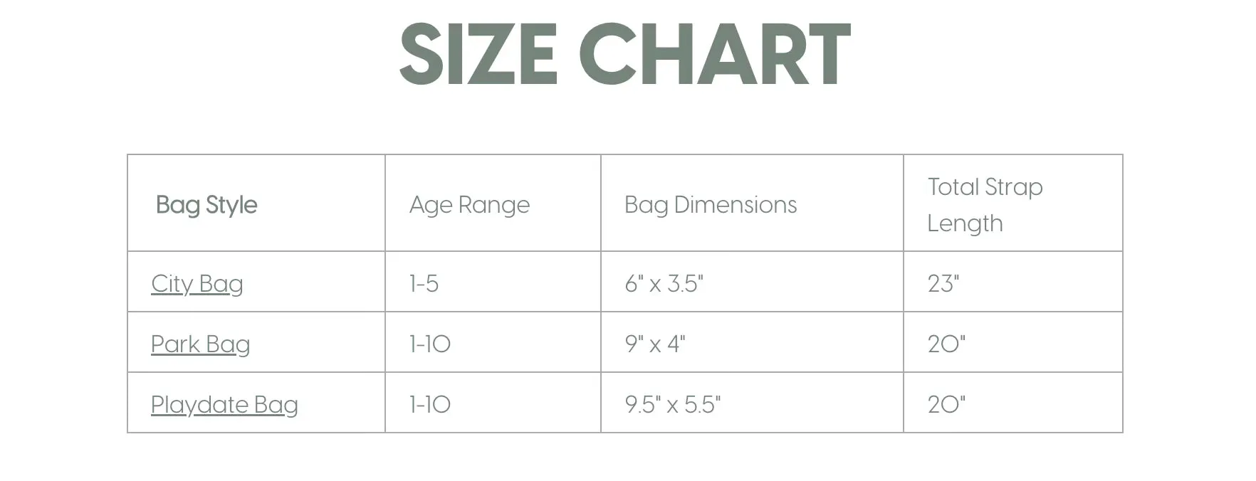 The Park Bag
