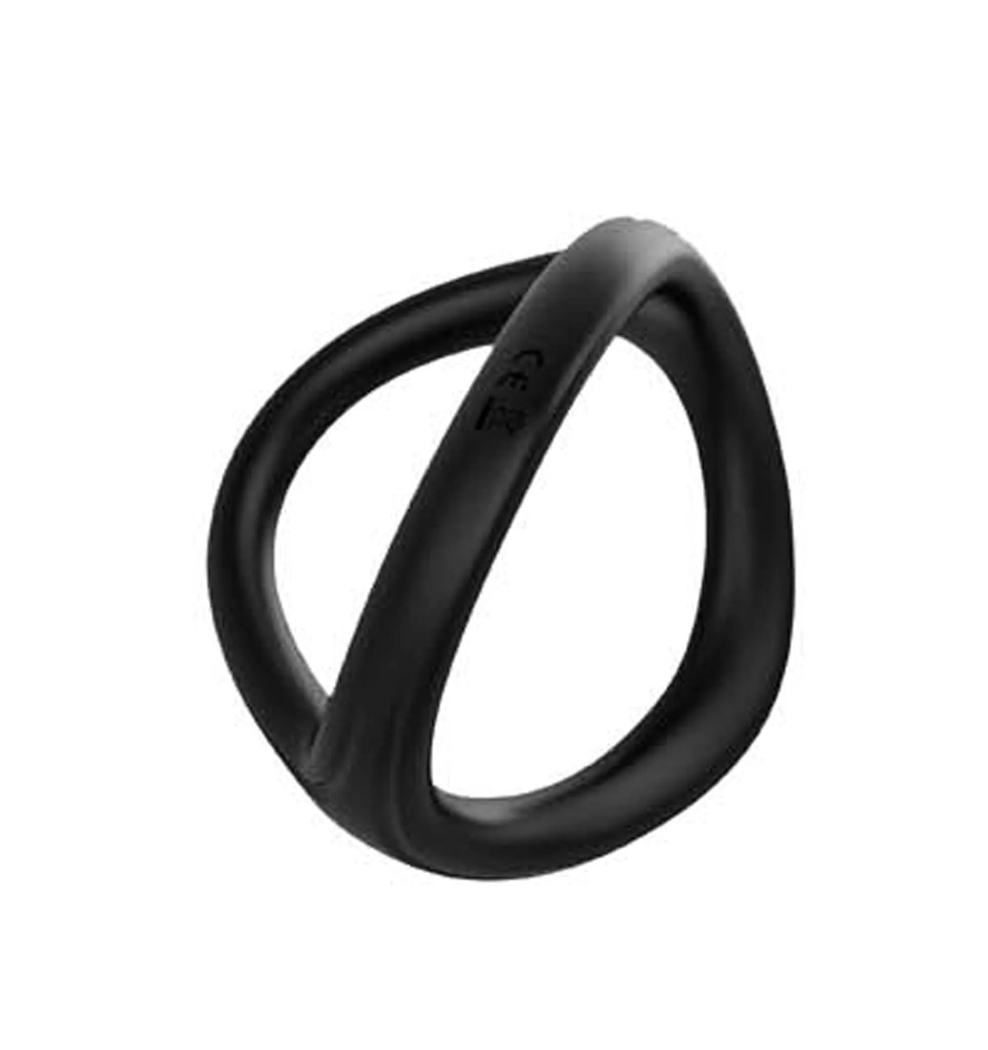 The Wave - Siliconen Cockring - Stay Hard - Zwart