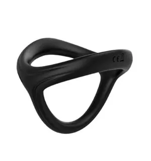 The Wave - Siliconen Cockring - Stay Hard - Zwart