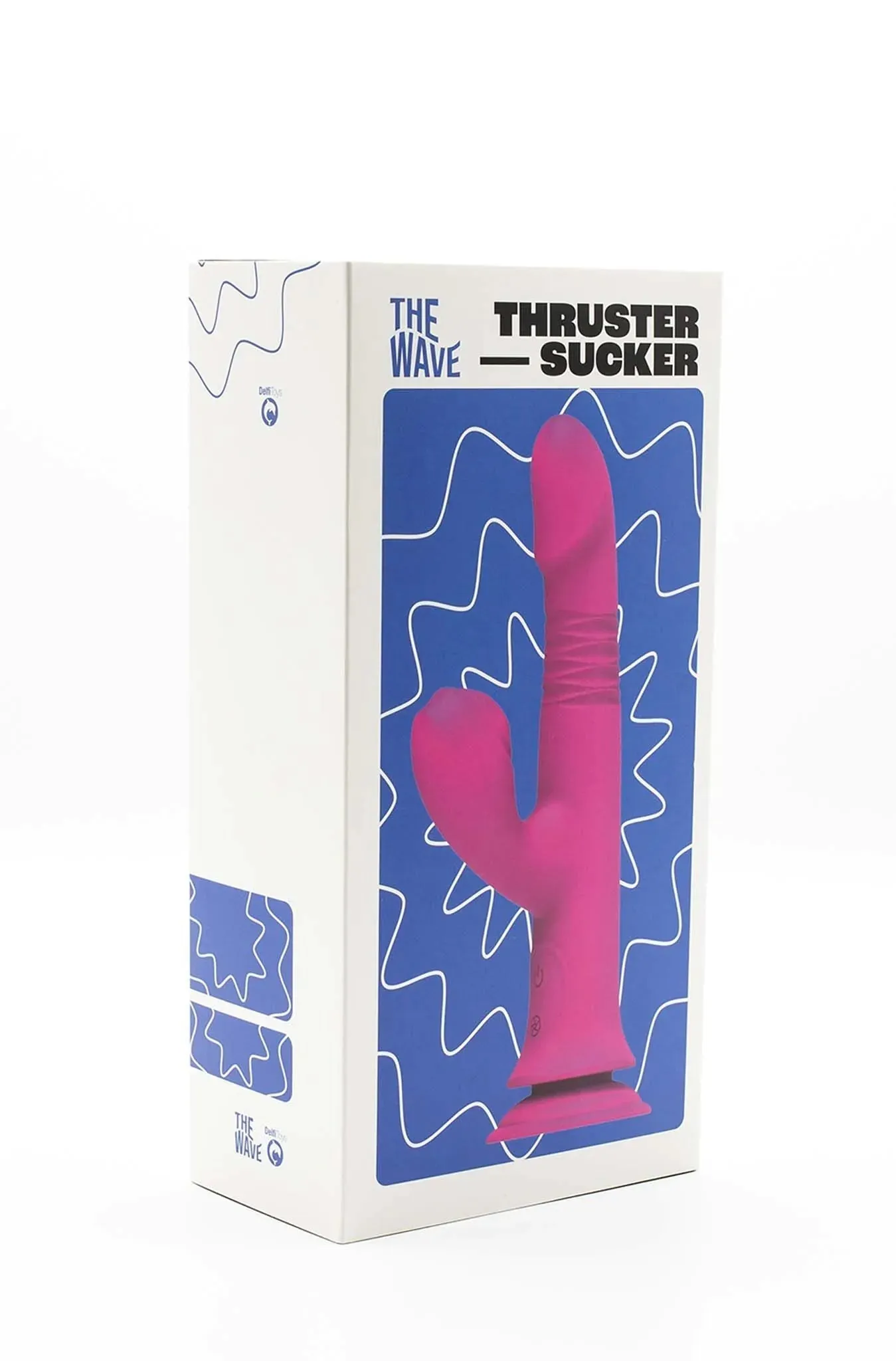 The Wave - Thruster Sucker - Stotende Vibrator met Zuignap en Clitoris Sucker - Roze