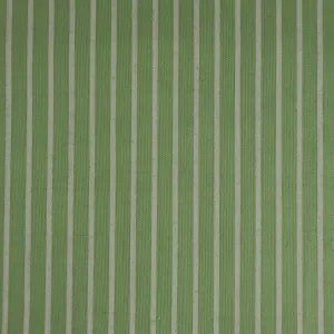 Ticking Stripes Meadow Shabby Chic Polycotton Floral Fabric
