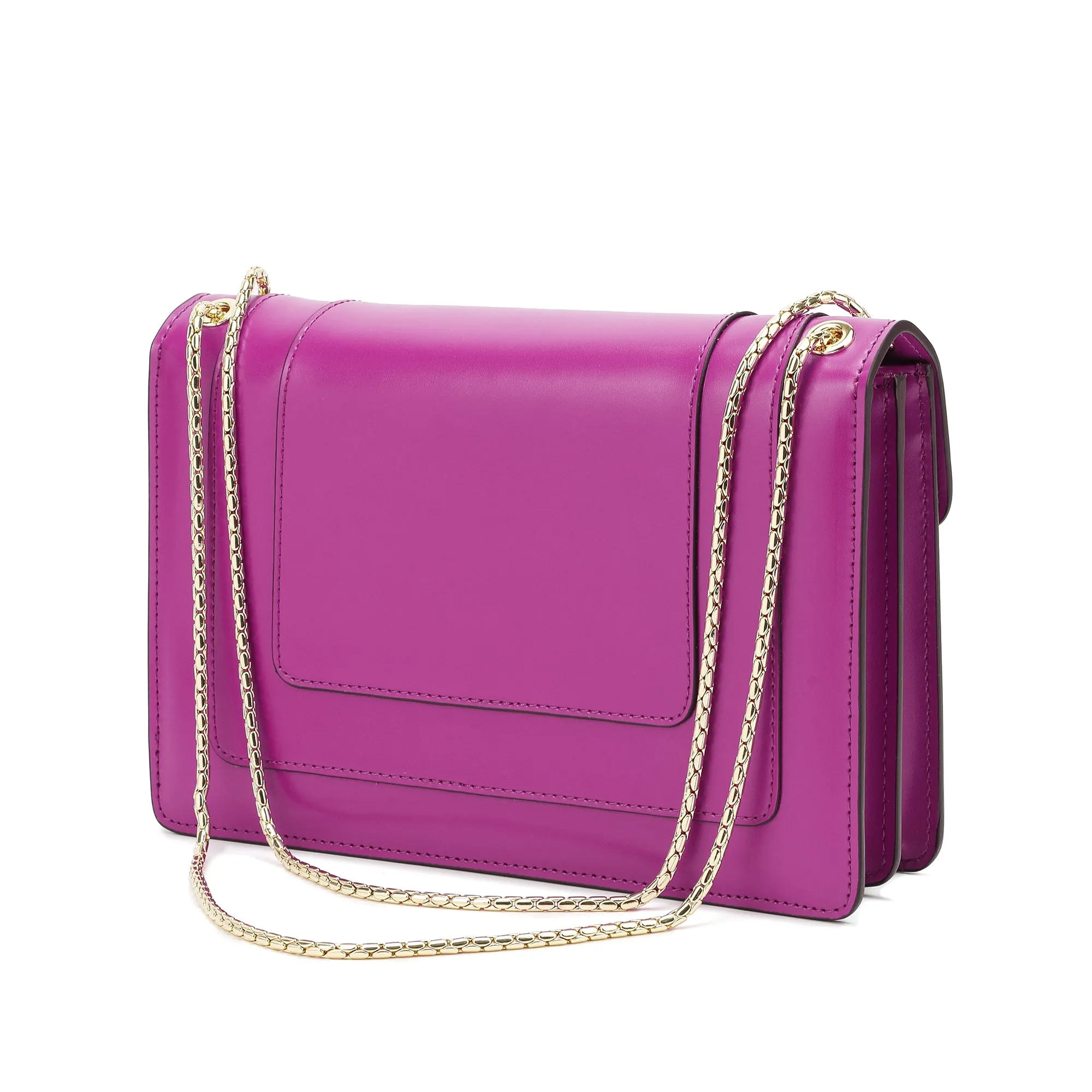 Tiffany & Fred Smooth Leather Foldover Crossbody/Shoulder Bag