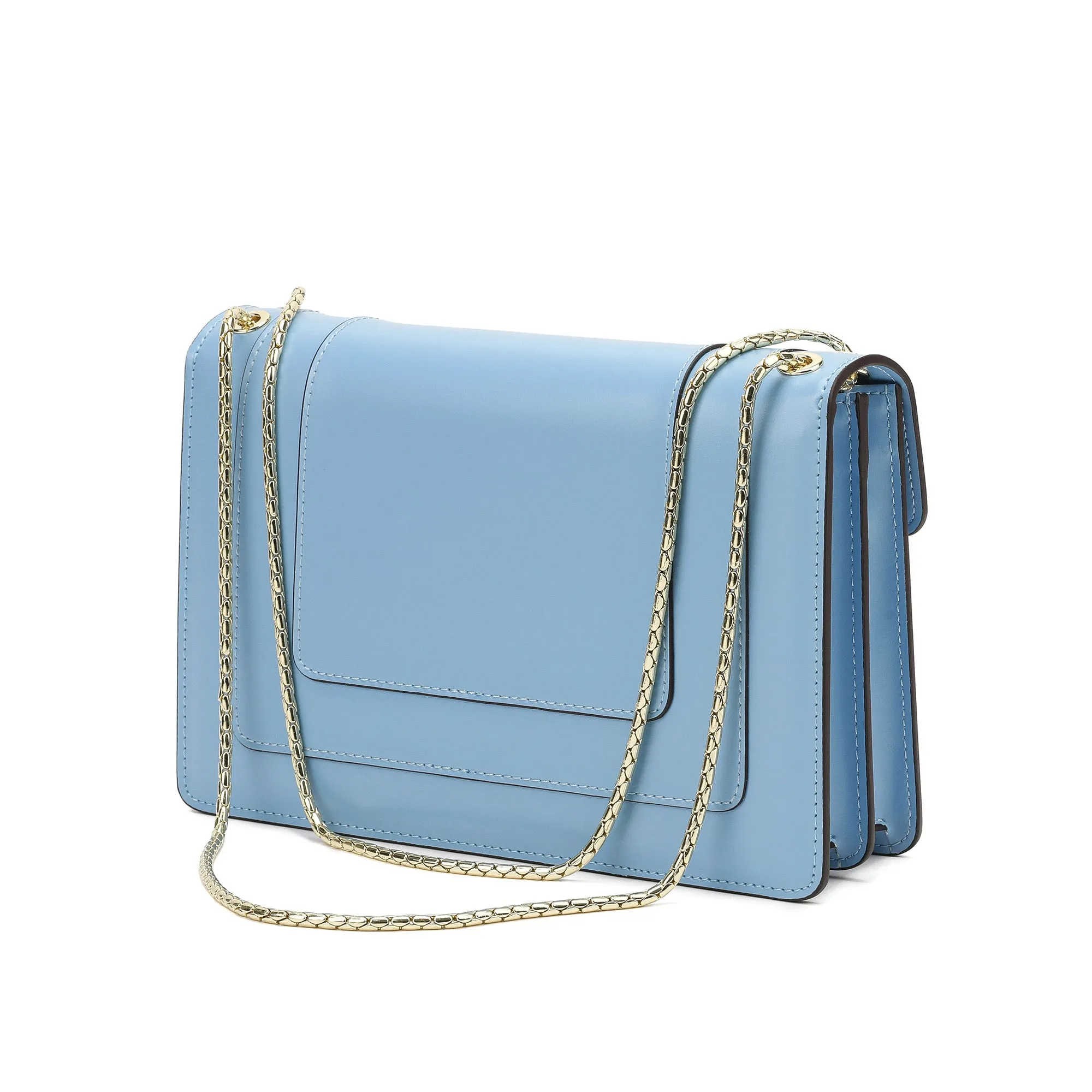 Tiffany & Fred Smooth Leather Foldover Crossbody/Shoulder Bag
