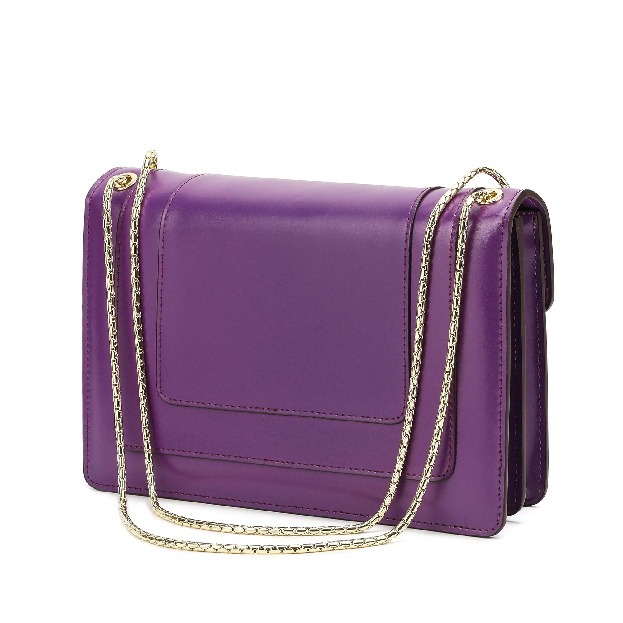 Tiffany & Fred Smooth Leather Foldover Crossbody/Shoulder Bag