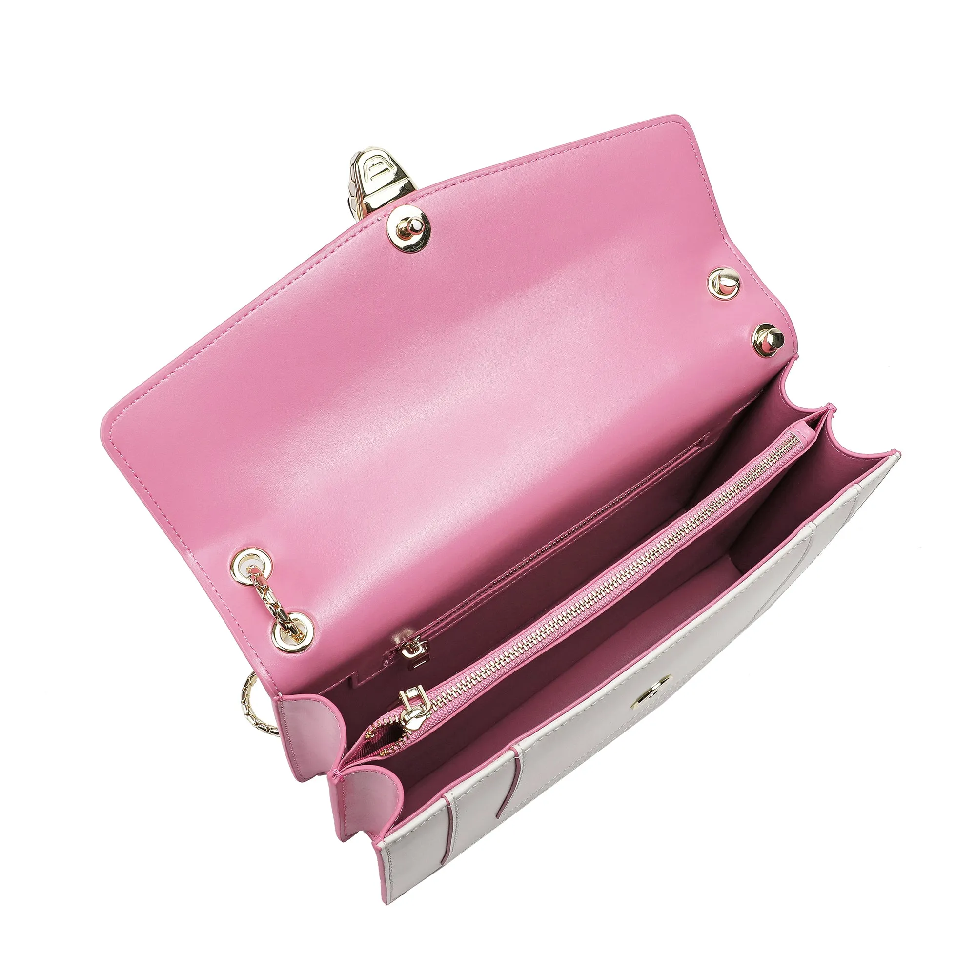 Tiffany & Fred Smooth Leather Foldover Crossbody/Shoulder Bag