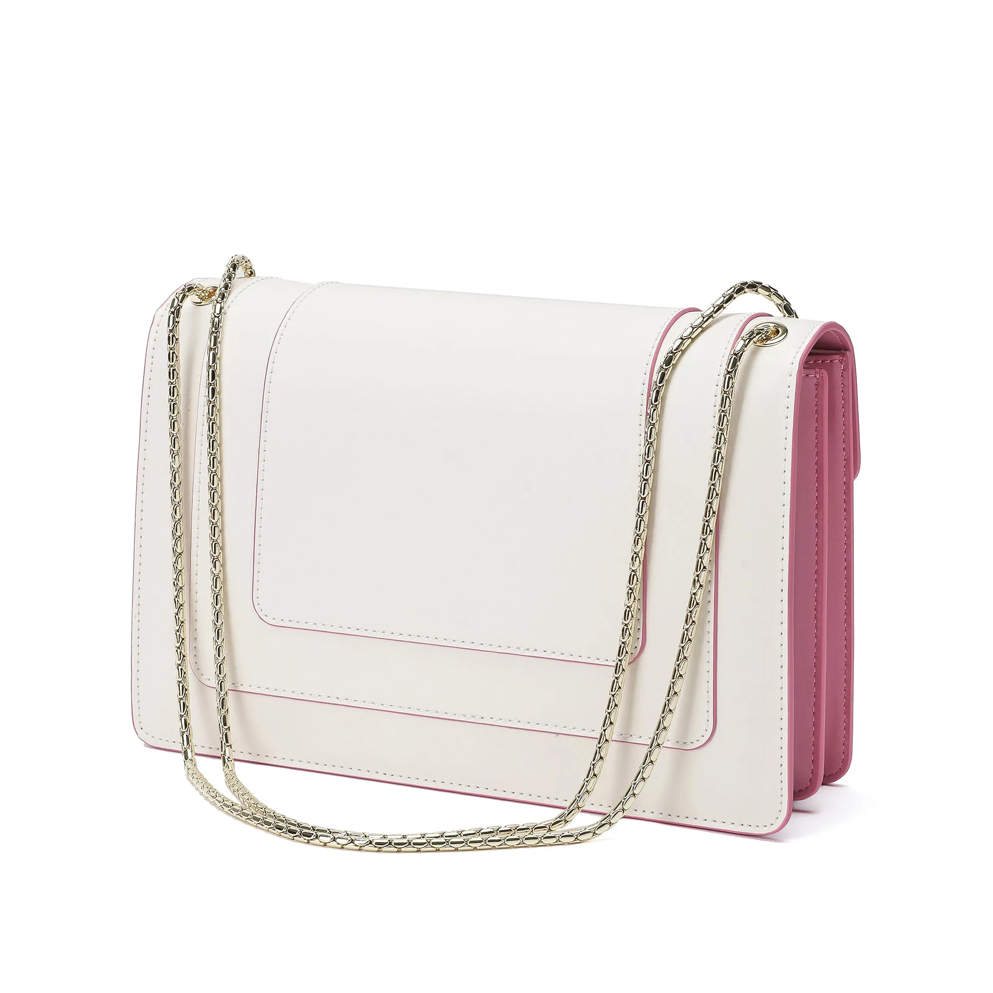 Tiffany & Fred Smooth Leather Foldover Crossbody/Shoulder Bag