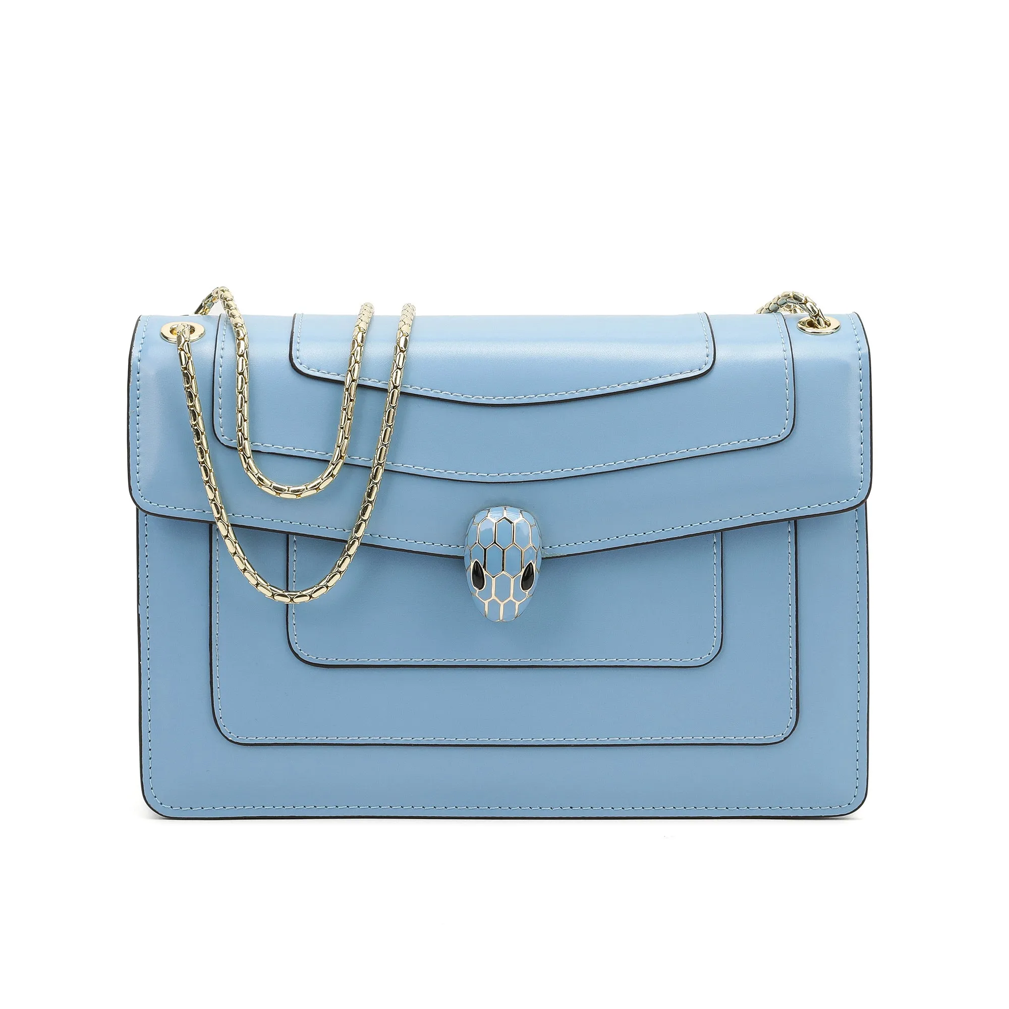 Tiffany & Fred Smooth Leather Foldover Crossbody/Shoulder Bag