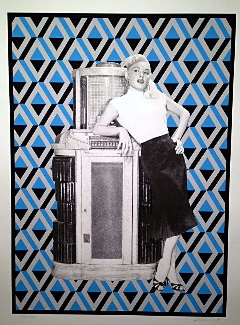 Tim Oliveira Let's Dance Variant One Blue Mamie Van Doren  2016