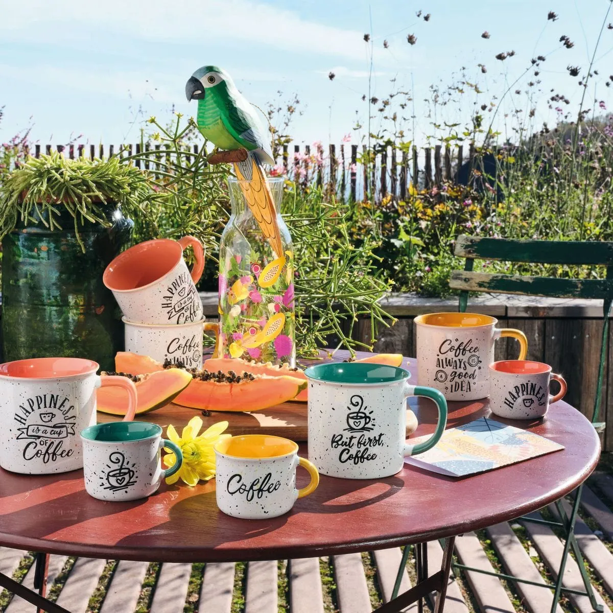 Tognana Vintage 360ml Happy Mug Set of 6