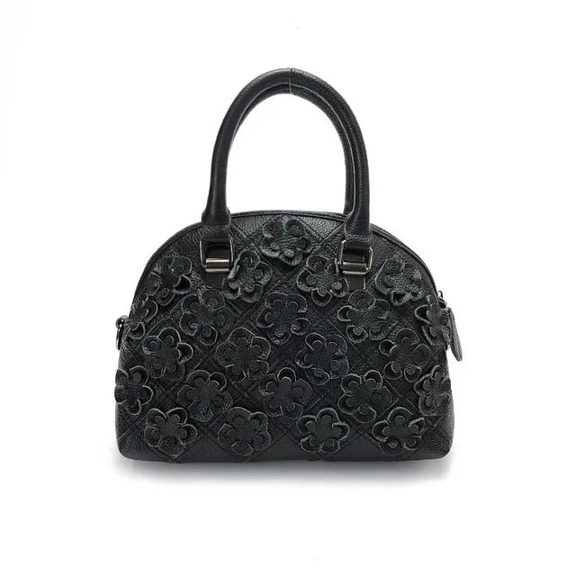 Top-Handle / Crossbody Bag  <br>Genuine-Leather