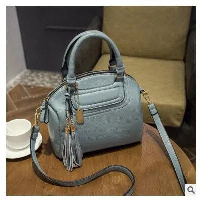 Top-Handle / Crossbody Bag  <br>Genuine-Leather