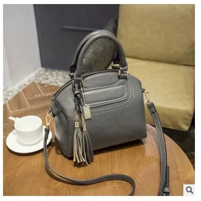 Top-Handle / Crossbody Bag  <br>Genuine-Leather