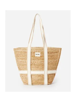 Torebka plażowa z juty RIP CURL Premium Surf Jute 45L Tote beżowy