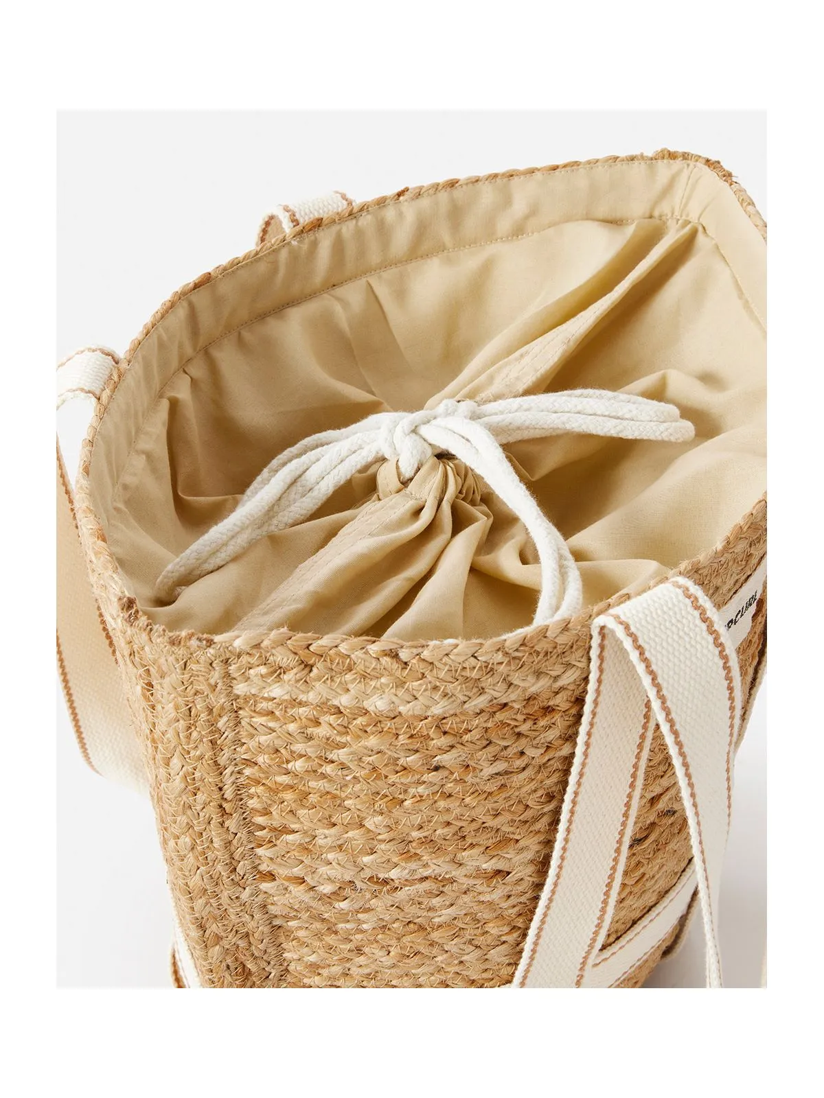 Torebka plażowa z juty RIP CURL Premium Surf Jute 45L Tote beżowy