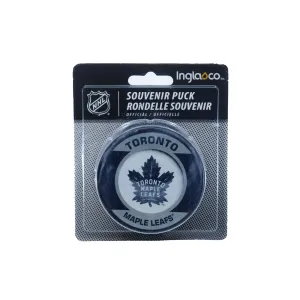 Toronto Maple Leafs Inglasco NHL Retro Logo Hockey Puck
