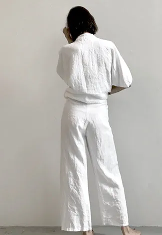 TOTE PANT LONG LINEN