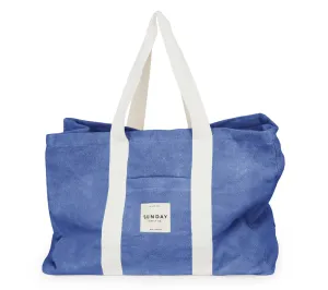 TOWELLING BEACH BAG - PACIFIC