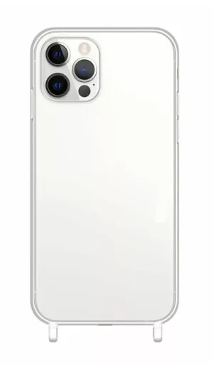 Transparent shockproof iPhone 12 Mini case with transparent silicone rings