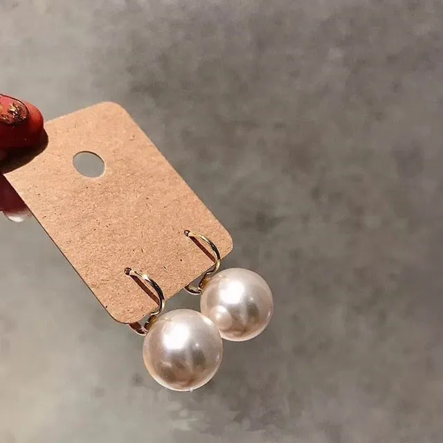 Trendy Pearl Drop Earrings For Women Wedding Jewelry