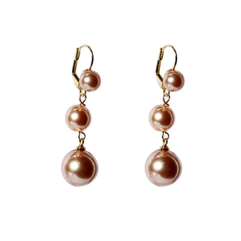 Trendy Pearl Drop Earrings For Women Wedding Jewelry