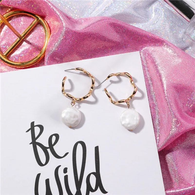 Trendy Pearl Drop Earrings For Women Wedding Jewelry