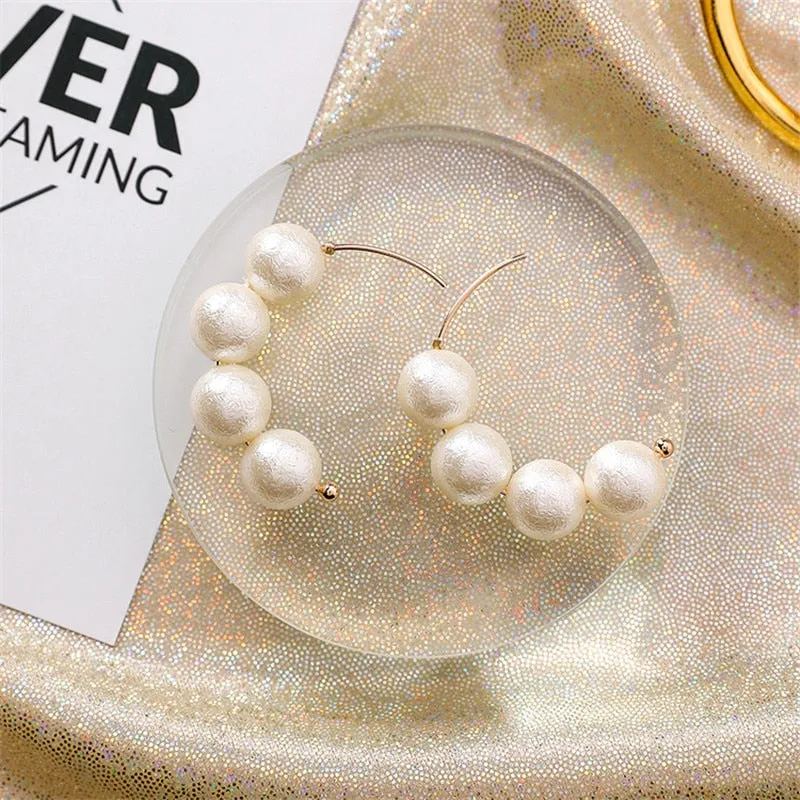 Trendy Pearl Drop Earrings For Women Wedding Jewelry