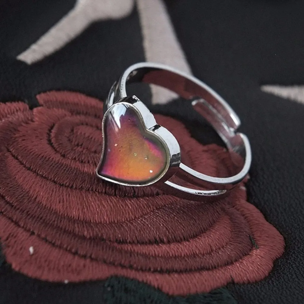 Trendy Temperature Stone Ring For Women's Jewelry