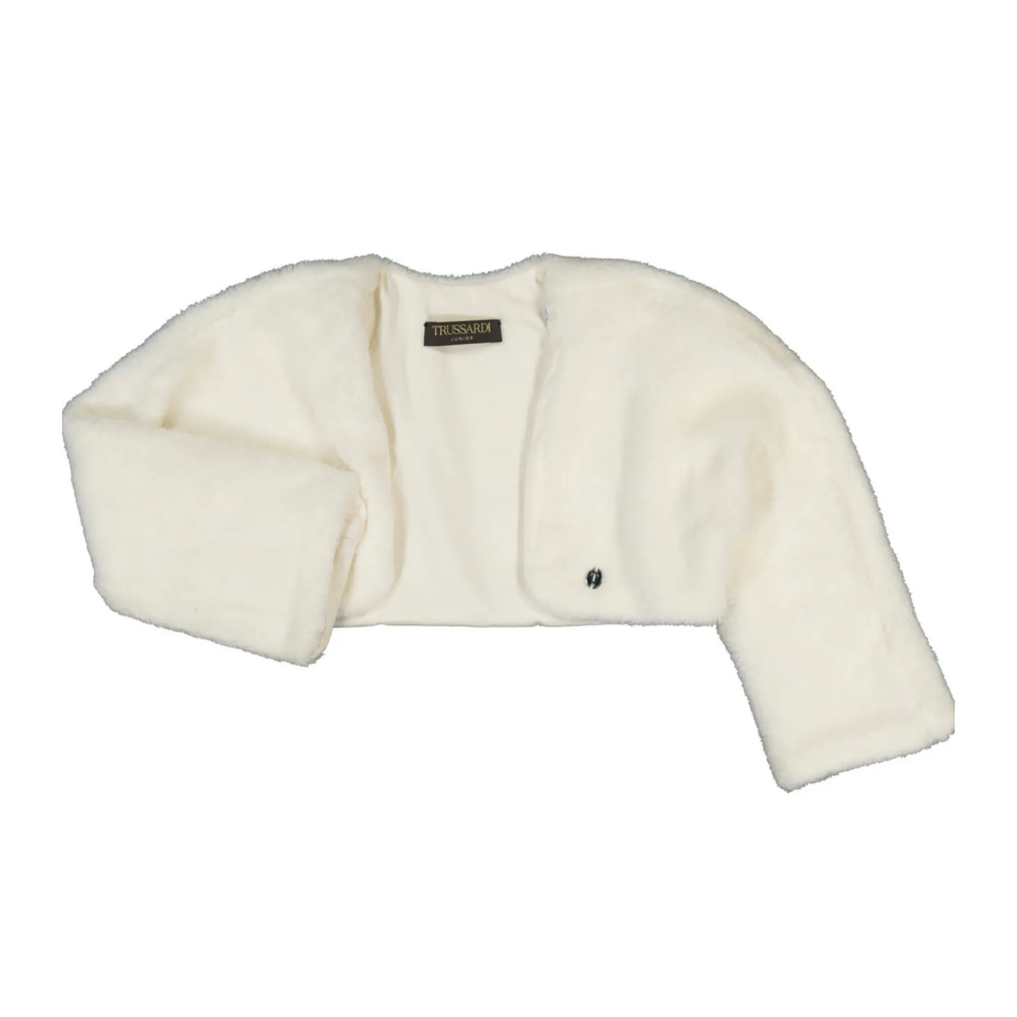 Trussardi Ivory Silk Bow Occasion Dress