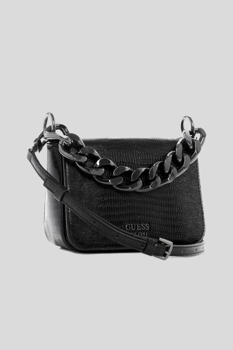 Tullia Top Handle Flap - Black