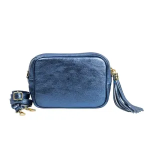 URBAN LUXURY Foiled Crossbody Bag - Denim