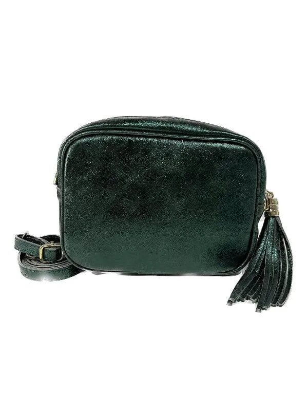 URBAN LUXURY Foiled Crossbody Bag - Forest