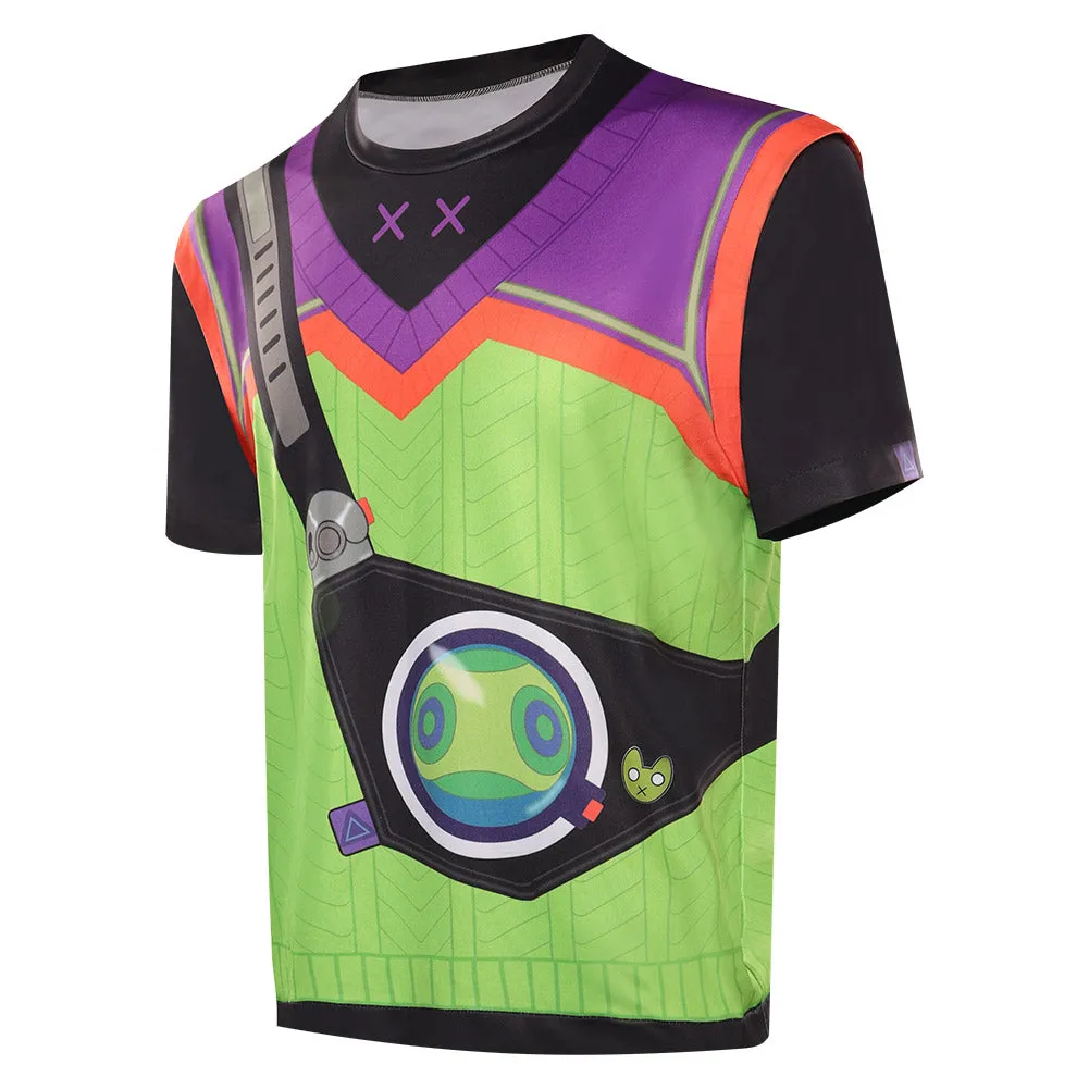 VALORANT-GEKKO Cosplay T-shirt Short Sleeve Shirt Halloween Carnival Party Disguise Suit