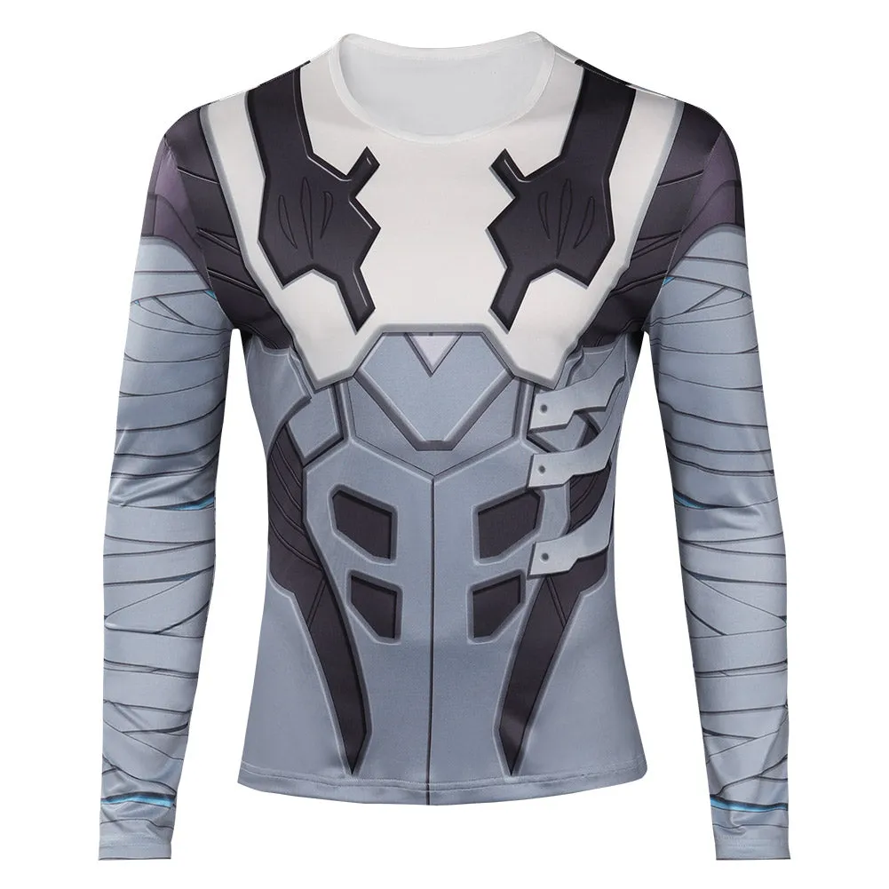 Valorant Omen Cosplay Costumes Cloak Knitted Shirt Outfits Halloween Carnival Suit
