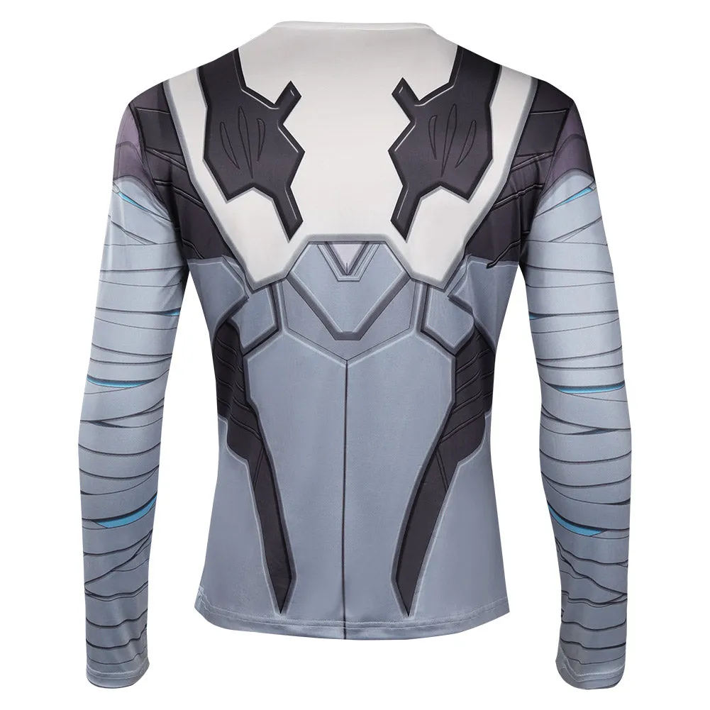 Valorant Omen Cosplay Costumes Cloak Knitted Shirt Outfits Halloween Carnival Suit
