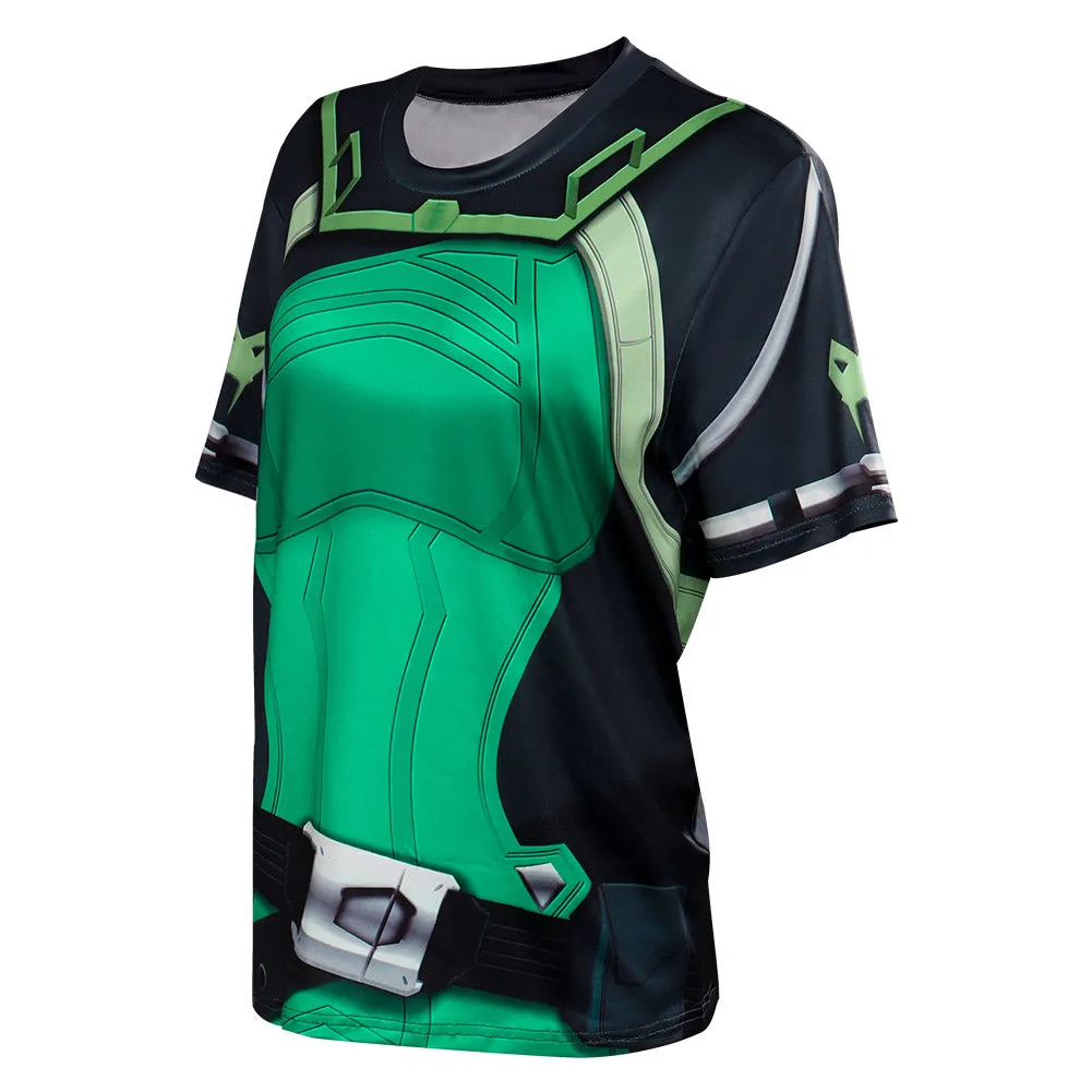 VALORANT Viper Cosplay T-shirt 3D Print Summer Men Women Casual Short Sleeve Shirt